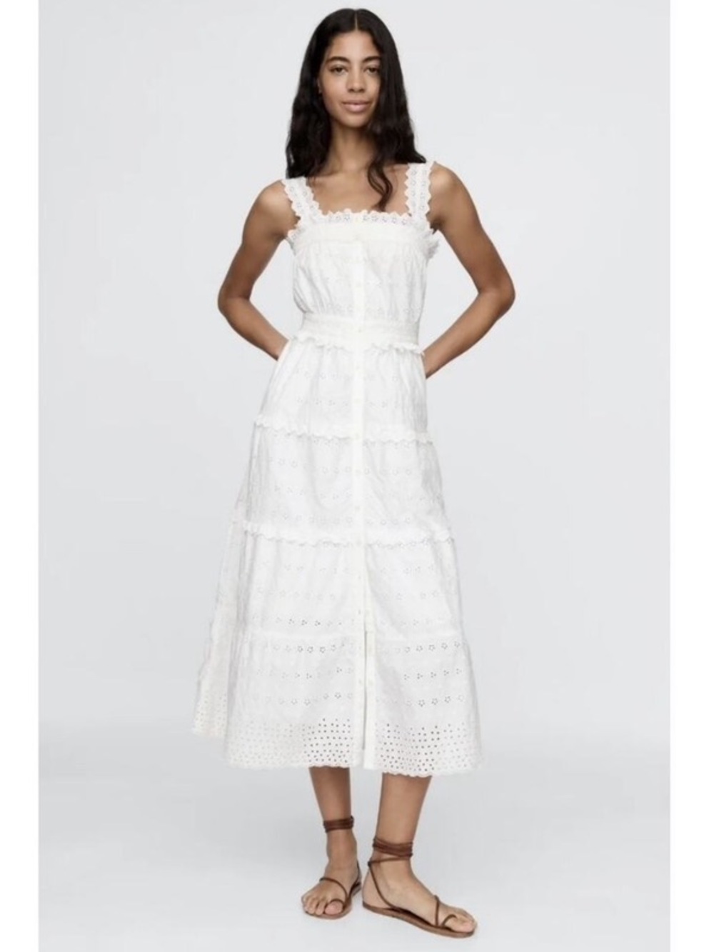 NWT Doen x Gap Eyelet Cotton Dress. Size: XXS. Excellent condition